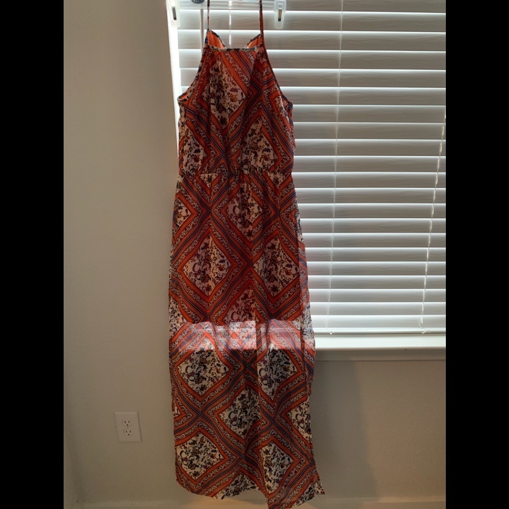 Floral dress with straps